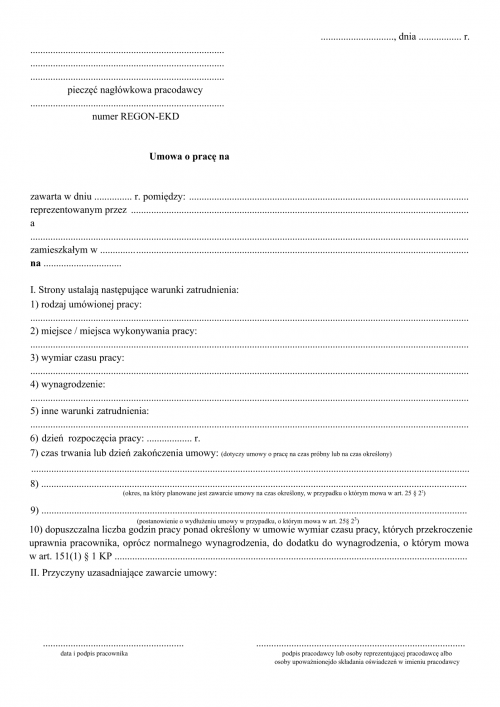 UoP (od 2023) Umowa o pracę (okres próbny, czas nieokreślony, czas okr...